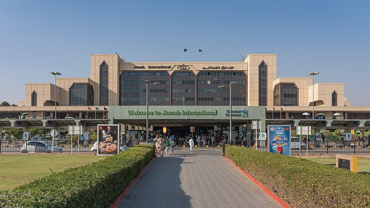 Driver waiting at Islamabad airport arrivals