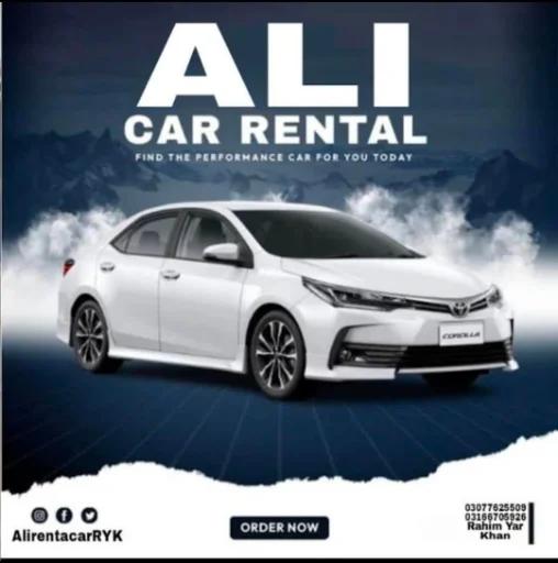 Ali Rent a car RYK logo